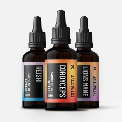Biohacker Mushroom Superset - Lions Mane, Cordyceps and Reishi Liquid Extracts