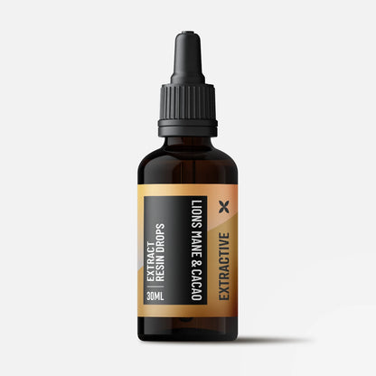 Lions Mane & Cacao Mushroom Extract | Liquid Drops for Focus & Mood
